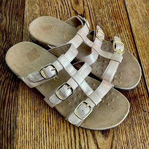 Vionic Metallic Sandals with Buckle Straps